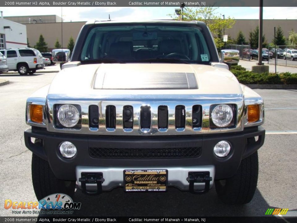 2008 Hummer H3 Alpha Boulder Gray Metallic / Ebony Black Photo #6