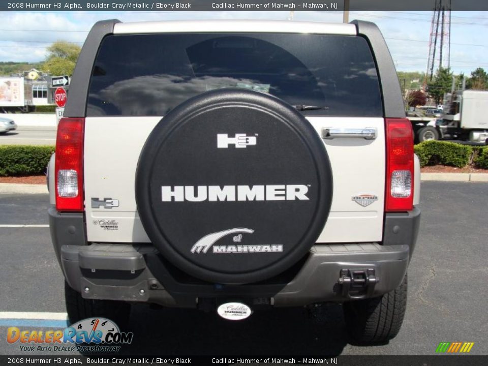 2008 Hummer H3 Alpha Boulder Gray Metallic / Ebony Black Photo #9