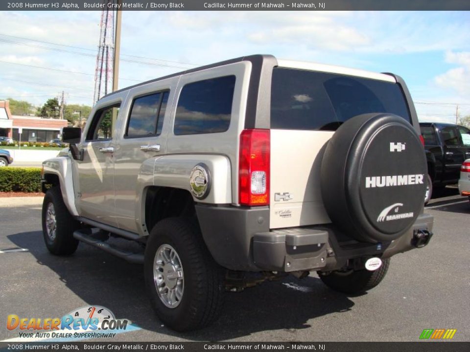 2008 Hummer H3 Alpha Boulder Gray Metallic / Ebony Black Photo #10