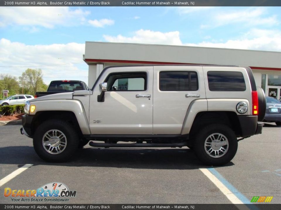 2008 Hummer H3 Alpha Boulder Gray Metallic / Ebony Black Photo #11