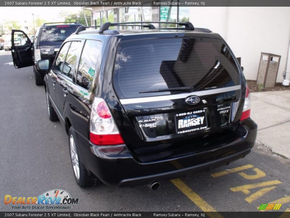 2007 Subaru Forester 2.5 XT Limited Obsidian Black Pearl / Anthracite Black Photo #4