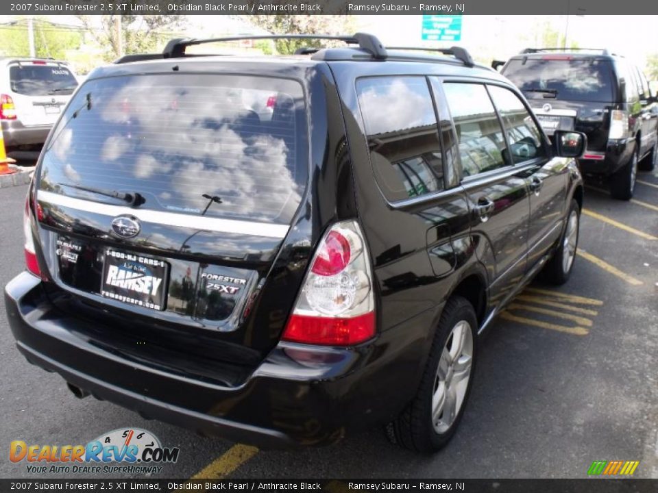2007 Subaru Forester 2.5 XT Limited Obsidian Black Pearl / Anthracite Black Photo #7