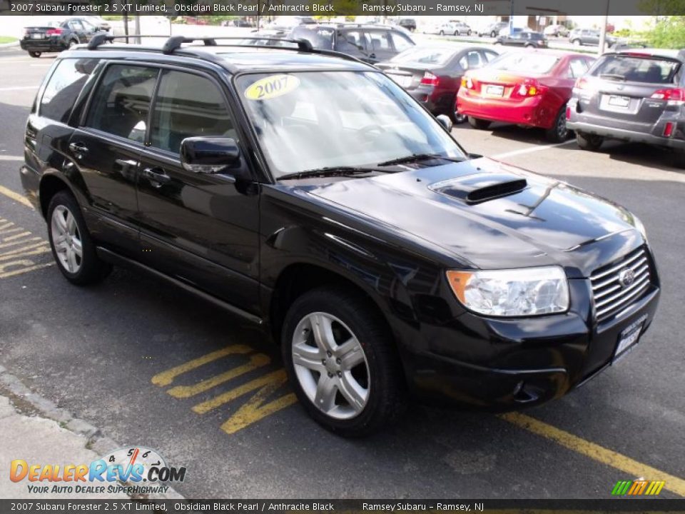 2007 Subaru Forester 2.5 XT Limited Obsidian Black Pearl / Anthracite Black Photo #10