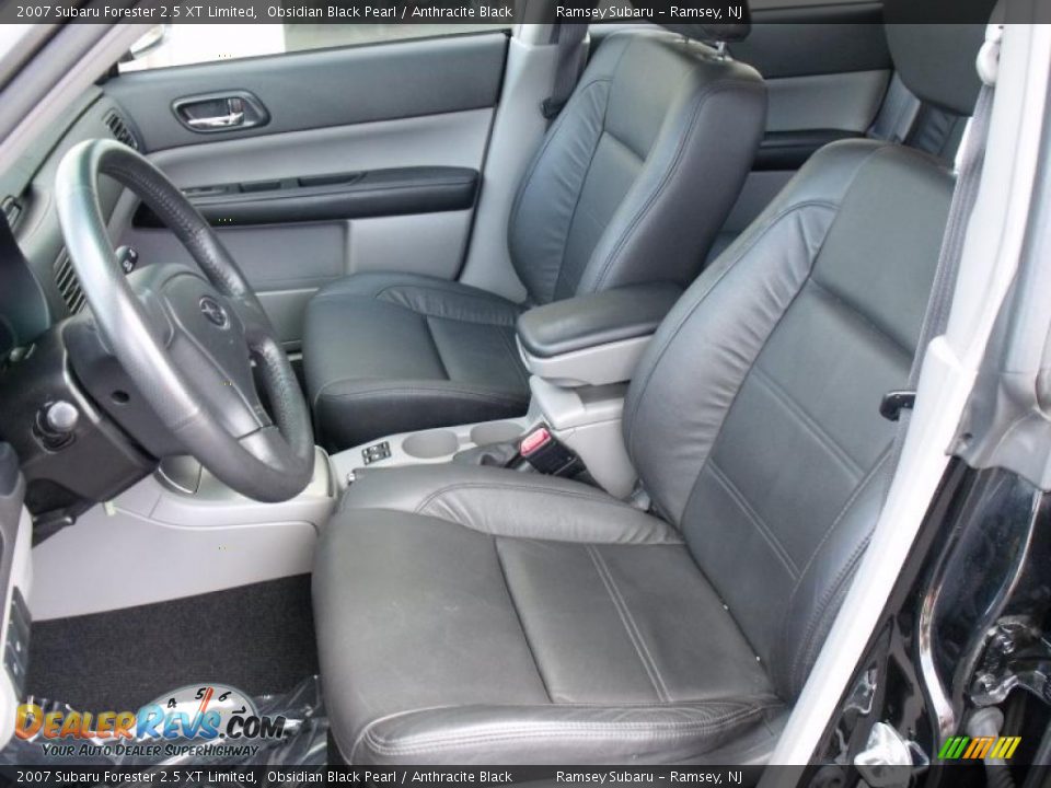 2007 Subaru Forester 2.5 XT Limited Obsidian Black Pearl / Anthracite Black Photo #12