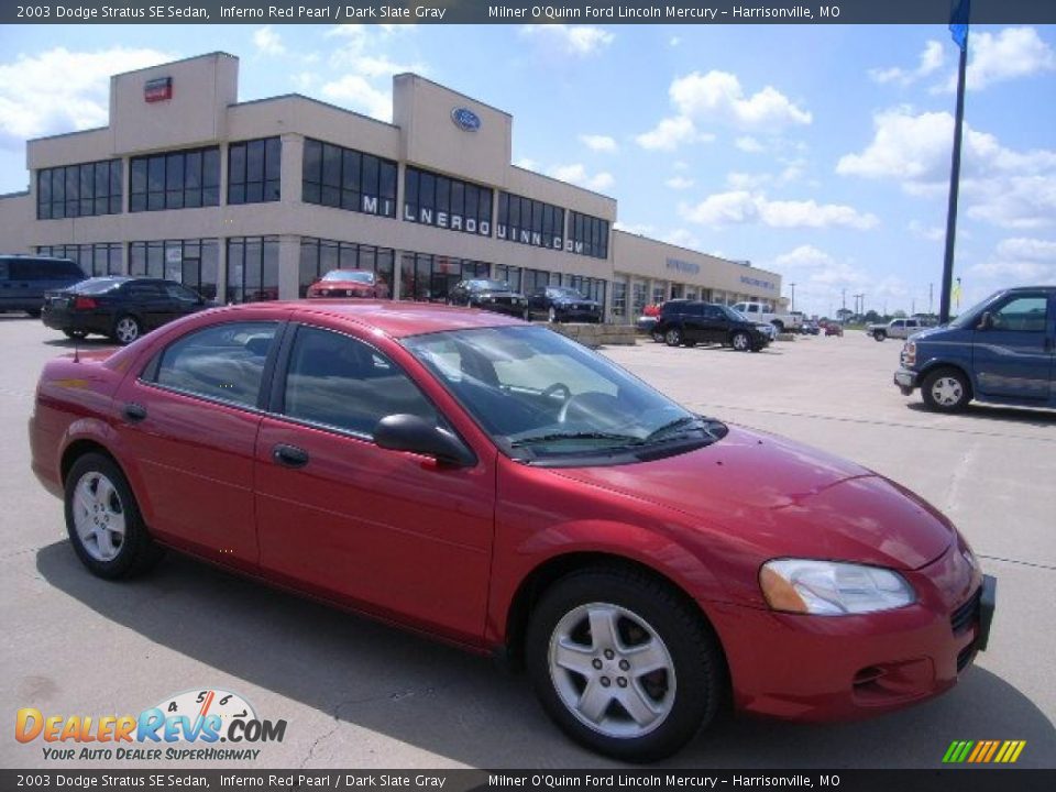2003 Dodge Stratus SE Sedan Inferno Red Pearl / Dark Slate Gray Photo #1