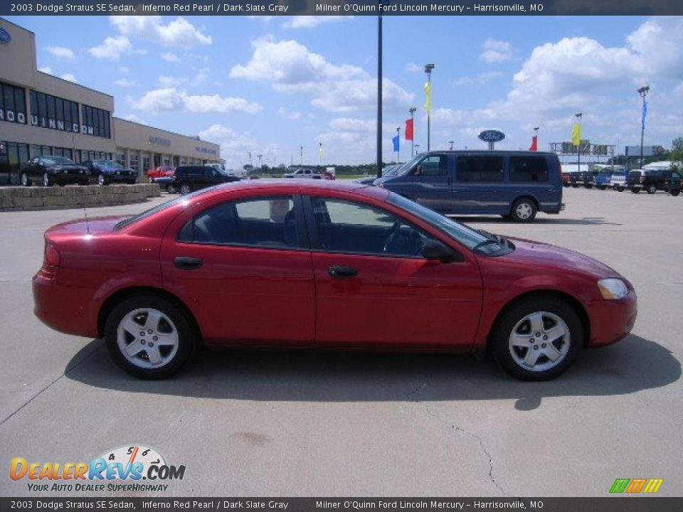 2003 Dodge Stratus SE Sedan Inferno Red Pearl / Dark Slate Gray Photo #2