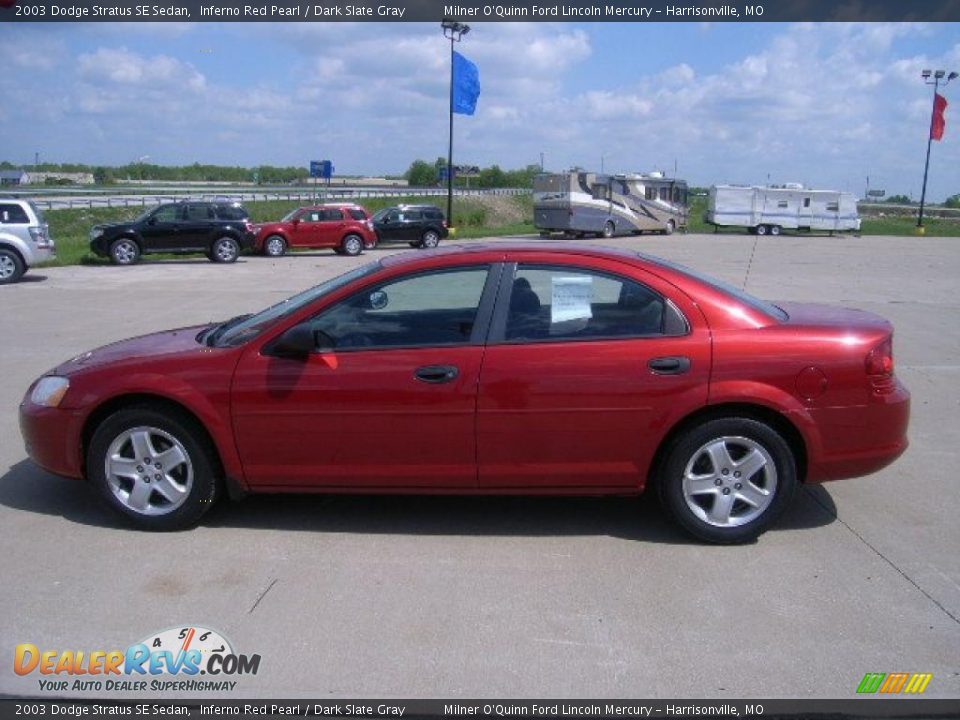 2003 Dodge Stratus SE Sedan Inferno Red Pearl / Dark Slate Gray Photo #6