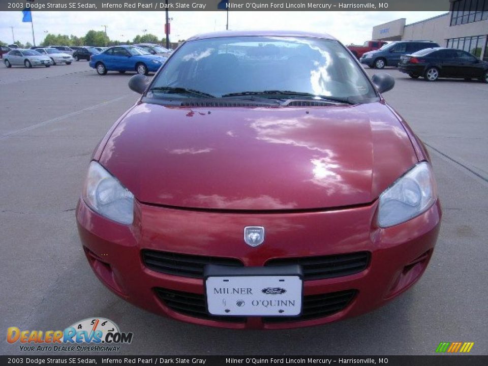 2003 Dodge Stratus SE Sedan Inferno Red Pearl / Dark Slate Gray Photo #8