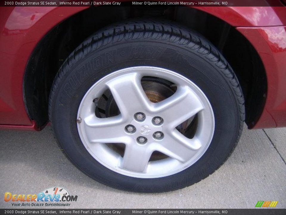 2003 Dodge Stratus SE Sedan Inferno Red Pearl / Dark Slate Gray Photo #9