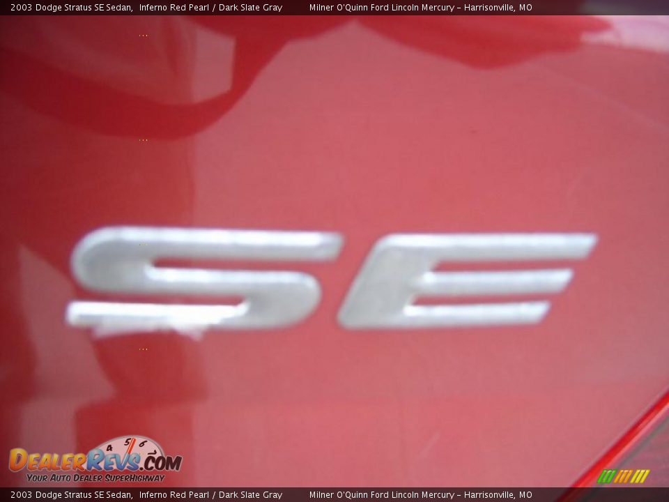 2003 Dodge Stratus SE Sedan Inferno Red Pearl / Dark Slate Gray Photo #12
