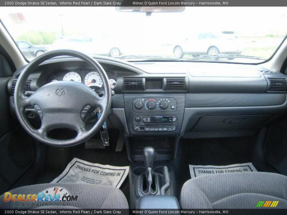 2003 Dodge Stratus SE Sedan Inferno Red Pearl / Dark Slate Gray Photo #15