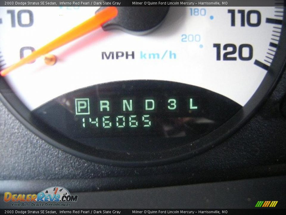 2003 Dodge Stratus SE Sedan Inferno Red Pearl / Dark Slate Gray Photo #34