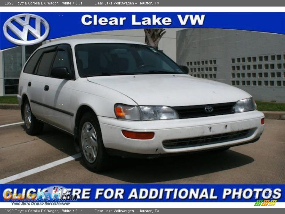 1993 Toyota Corolla DX Wagon White / Blue Photo #1