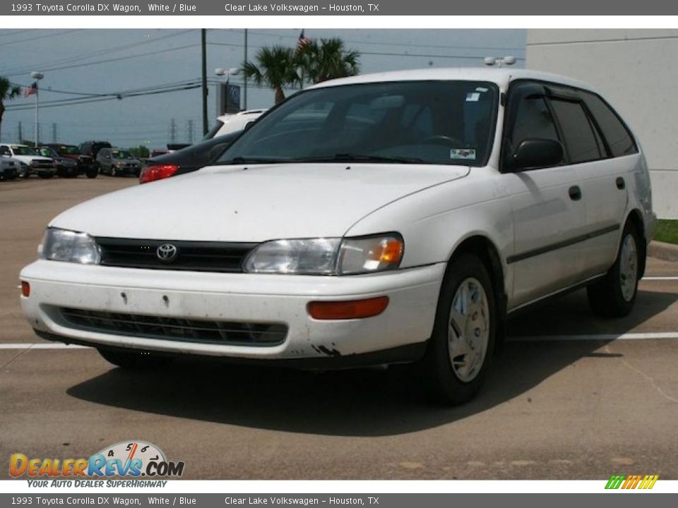 1993 Toyota Corolla DX Wagon White / Blue Photo #11