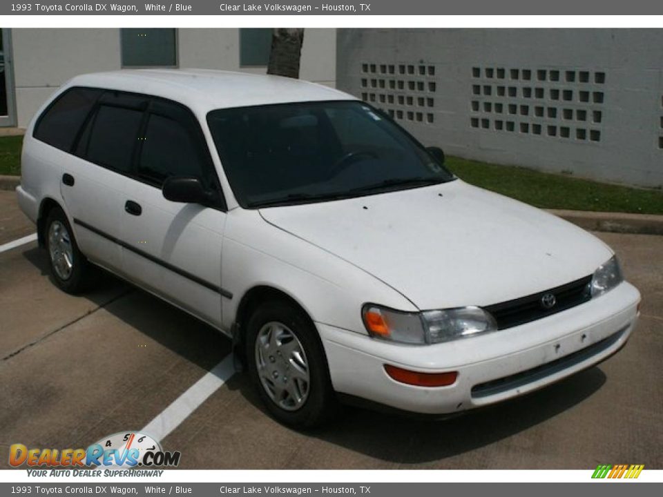 1993 Toyota Corolla DX Wagon White / Blue Photo #18