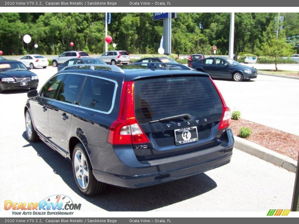 2010 Volvo V70 3.2 Caspian Blue Metallic / Sandstone Beige Photo #5