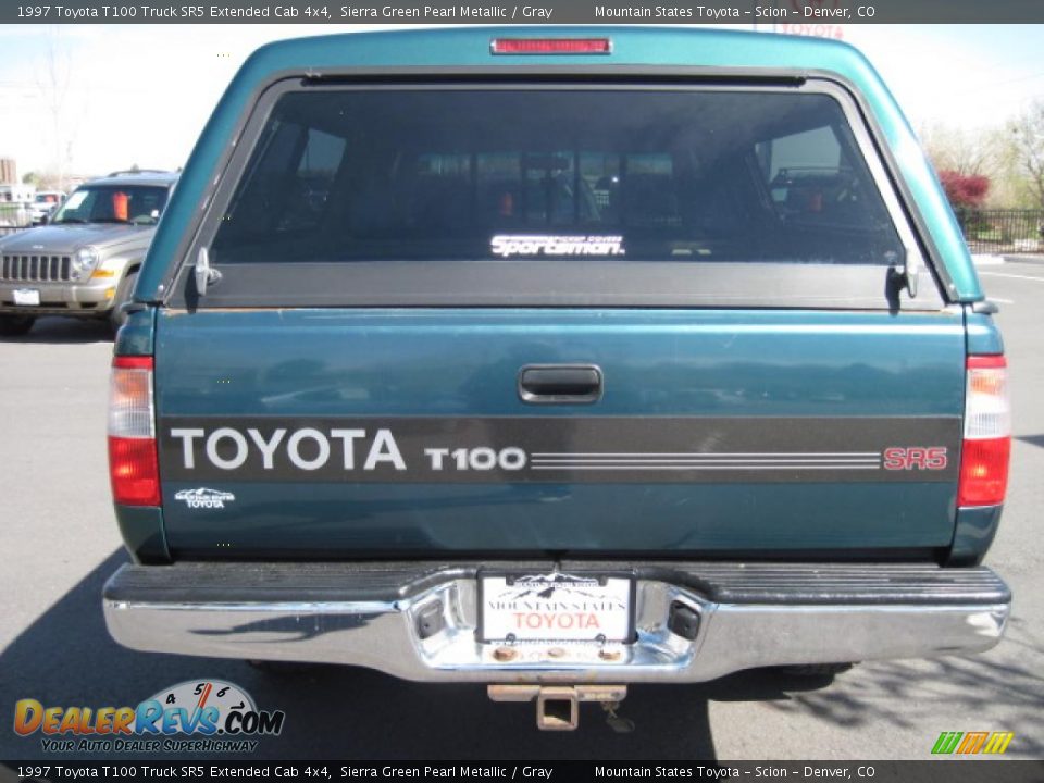 1997 Toyota T100 Truck SR5 Extended Cab 4x4 Sierra Green Pearl Metallic / Gray Photo #3
