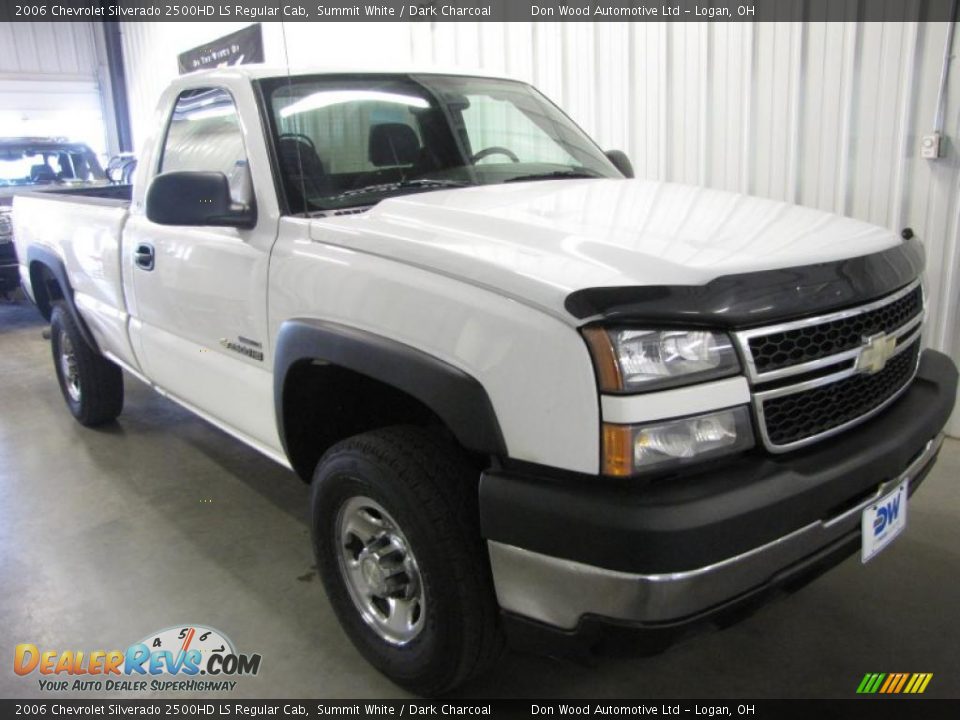 2006 Chevrolet Silverado 2500HD LS Regular Cab Summit White / Dark Charcoal Photo #1