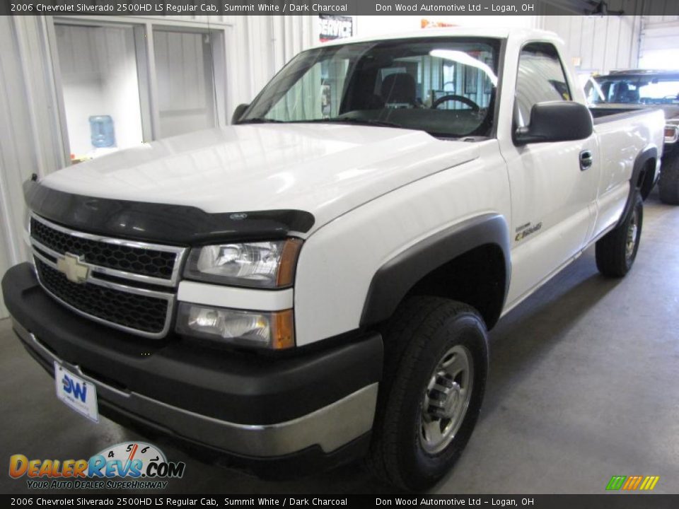 2006 Chevrolet Silverado 2500HD LS Regular Cab Summit White / Dark Charcoal Photo #2