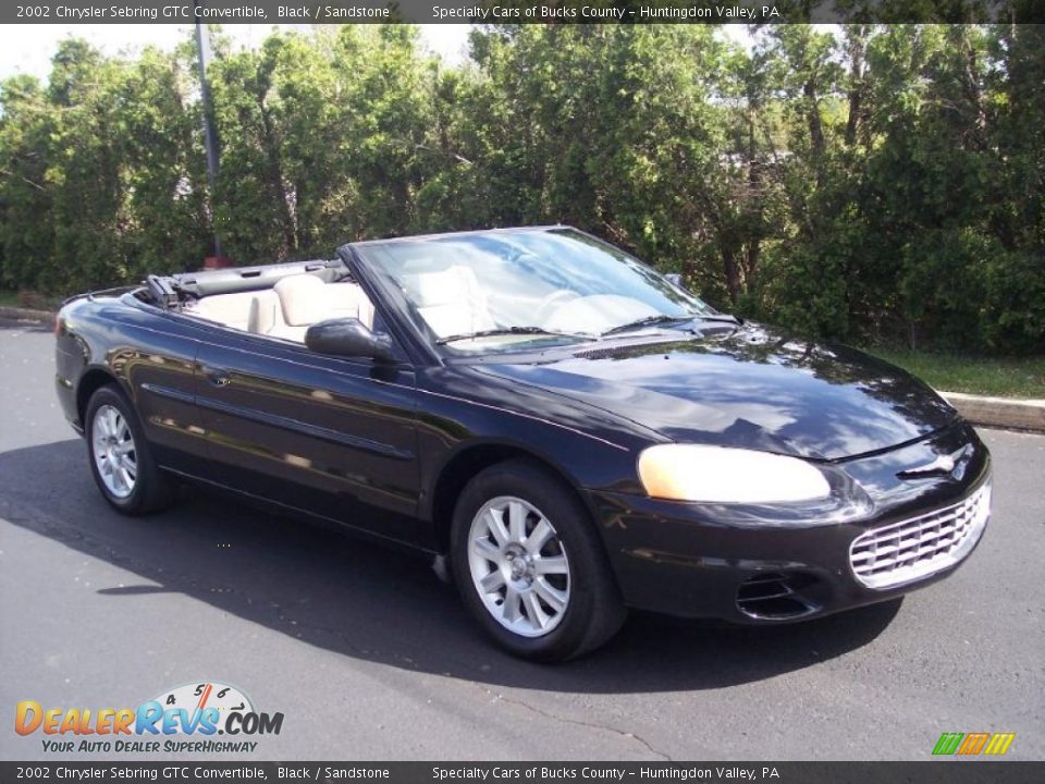 2002 Chrysler Sebring GTC Convertible Black / Sandstone Photo #1