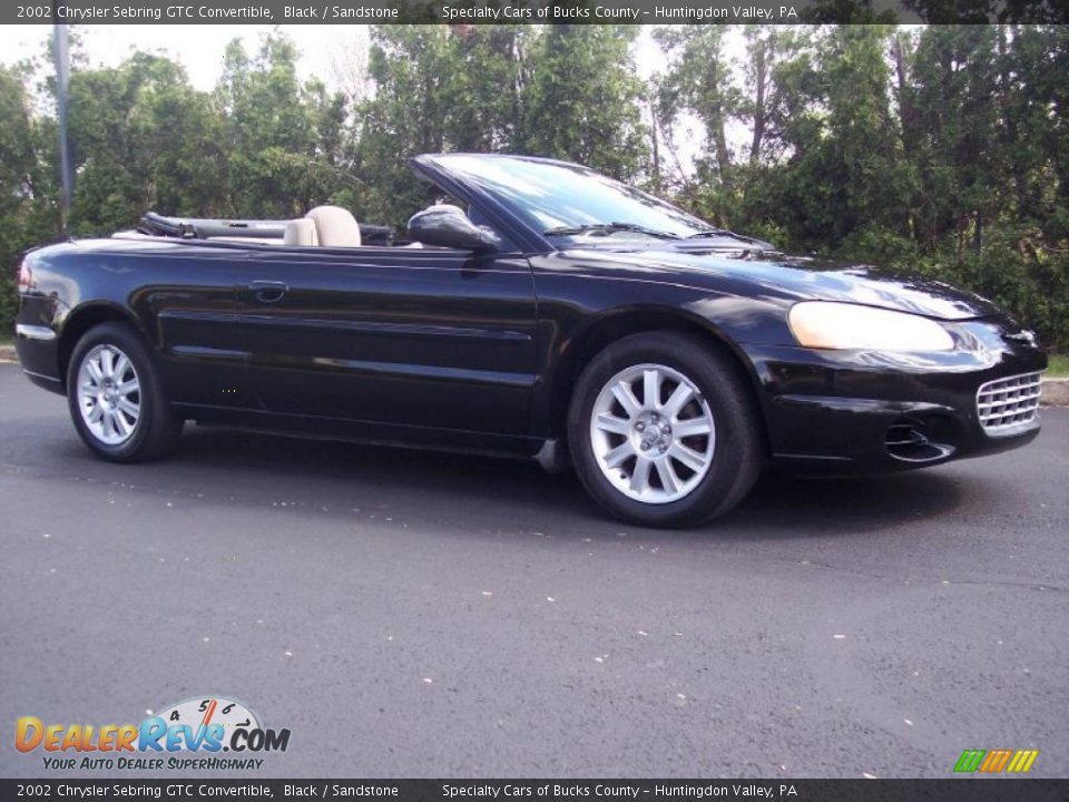 2002 Chrysler Sebring GTC Convertible Black / Sandstone Photo #6