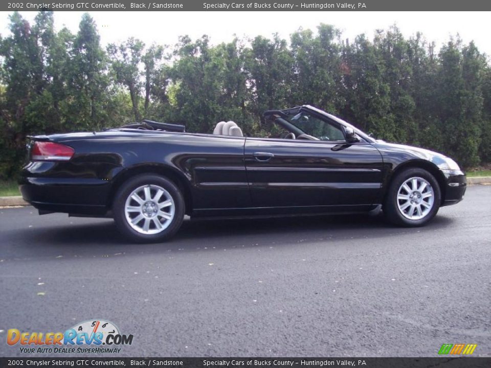 2002 Chrysler Sebring GTC Convertible Black / Sandstone Photo #8