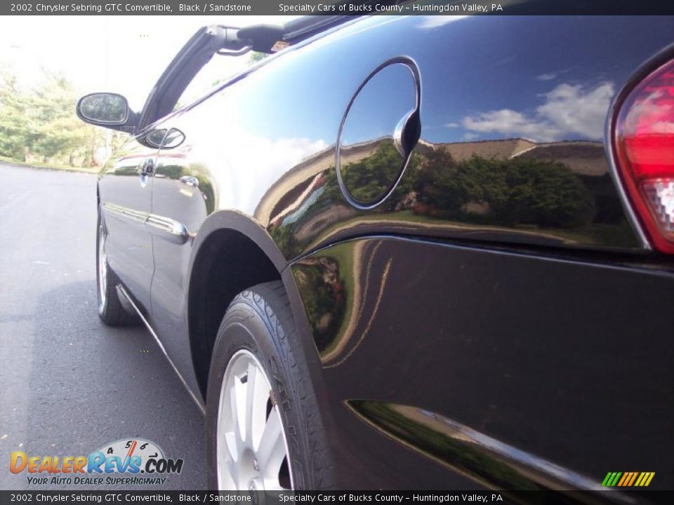 2002 Chrysler Sebring GTC Convertible Black / Sandstone Photo #14