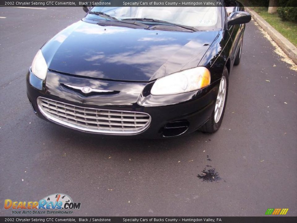 2002 Chrysler Sebring GTC Convertible Black / Sandstone Photo #19