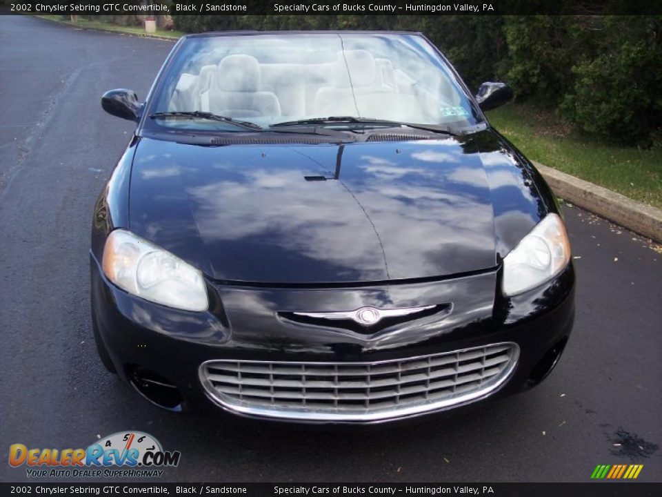 2002 Chrysler Sebring GTC Convertible Black / Sandstone Photo #20