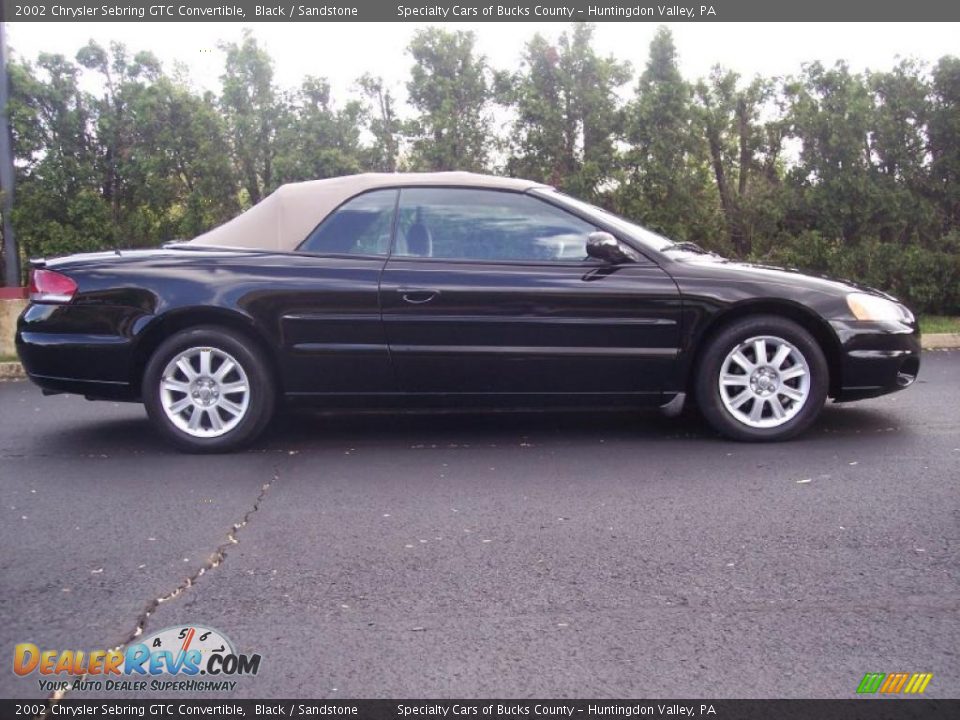 2002 Chrysler Sebring GTC Convertible Black / Sandstone Photo #22