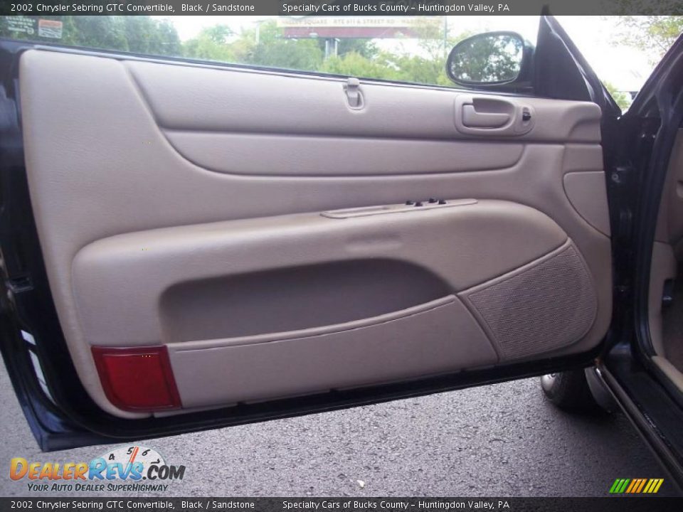 2002 Chrysler Sebring GTC Convertible Black / Sandstone Photo #28