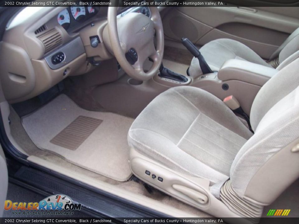 2002 Chrysler Sebring GTC Convertible Black / Sandstone Photo #30