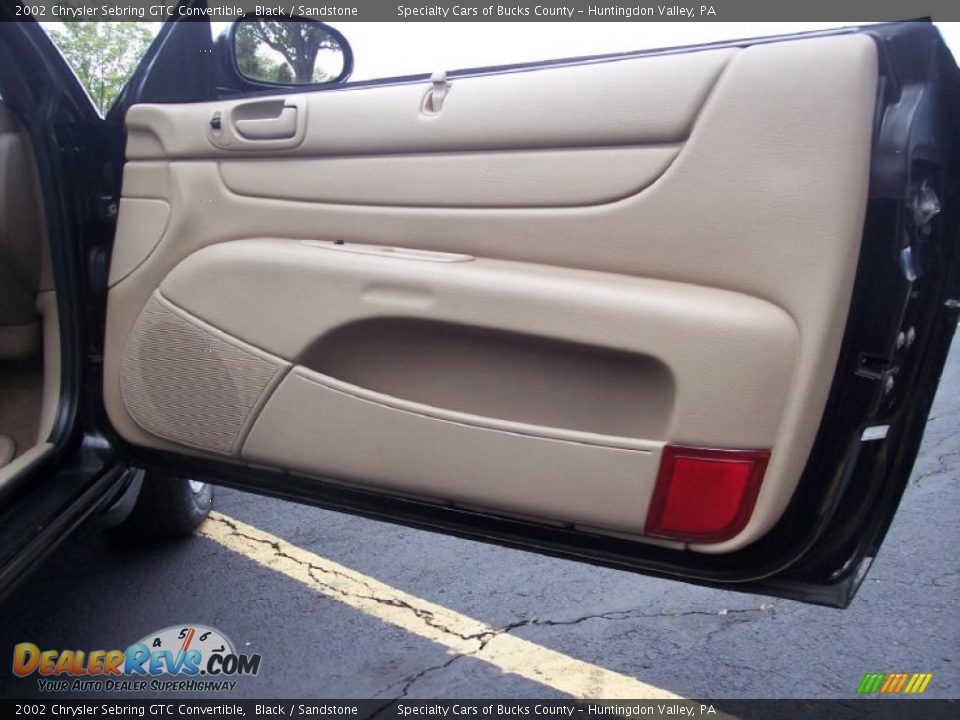 2002 Chrysler Sebring GTC Convertible Black / Sandstone Photo #36