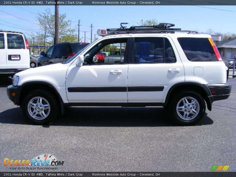 2001 Honda CR-V EX 4WD Taffeta White / Dark Gray Photo #2
