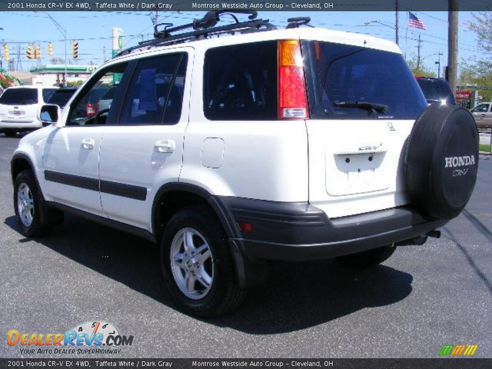 2001 Honda CR-V EX 4WD Taffeta White / Dark Gray Photo #3