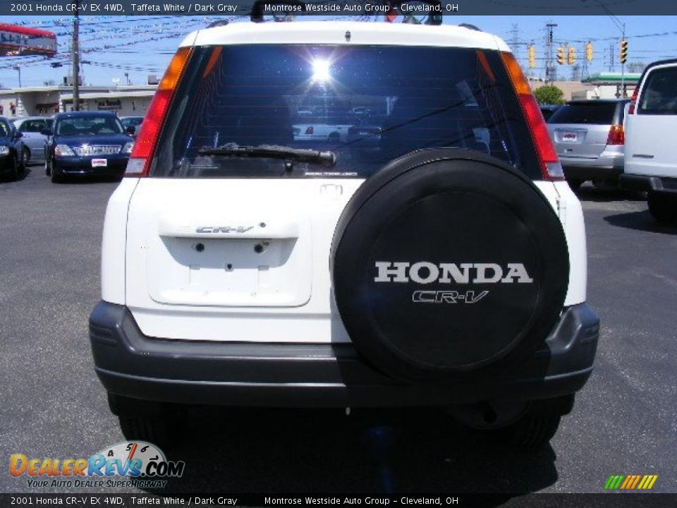 2001 Honda CR-V EX 4WD Taffeta White / Dark Gray Photo #4