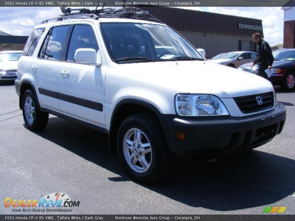 2001 Honda CR-V EX 4WD Taffeta White / Dark Gray Photo #7
