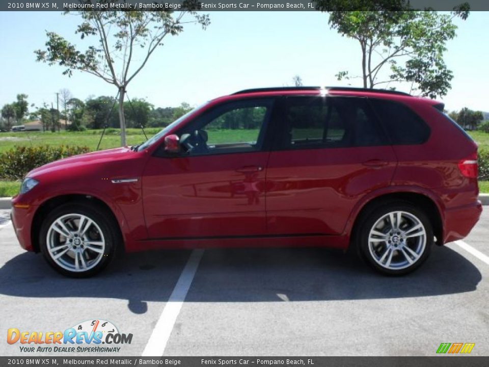 2010 BMW X5 M Melbourne Red Metallic / Bamboo Beige Photo #11