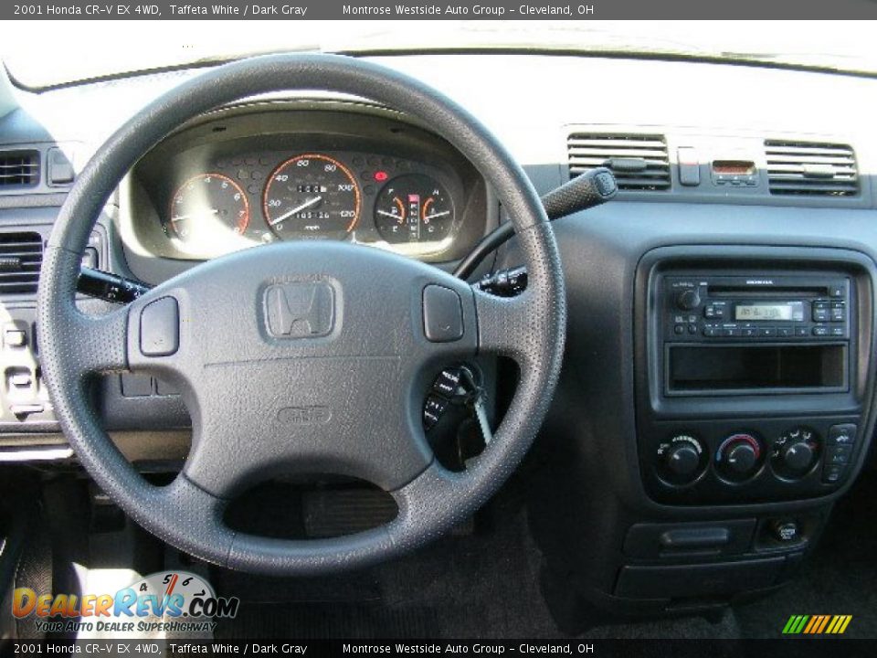 2001 Honda CR-V EX 4WD Taffeta White / Dark Gray Photo #15