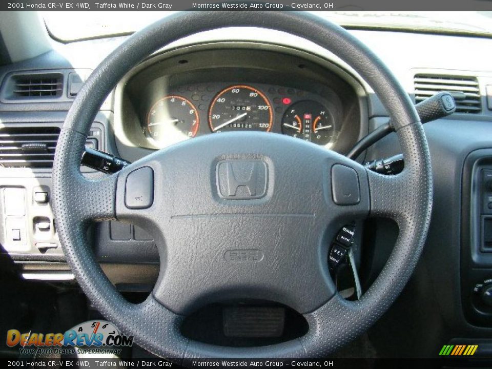 2001 Honda CR-V EX 4WD Taffeta White / Dark Gray Photo #16