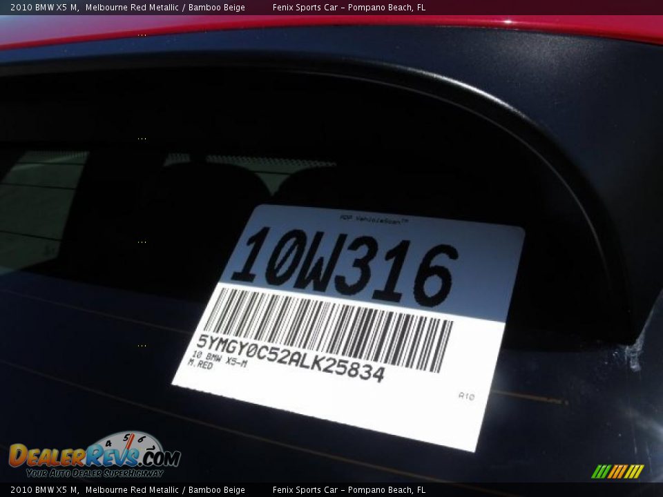 2010 BMW X5 M Melbourne Red Metallic / Bamboo Beige Photo #17