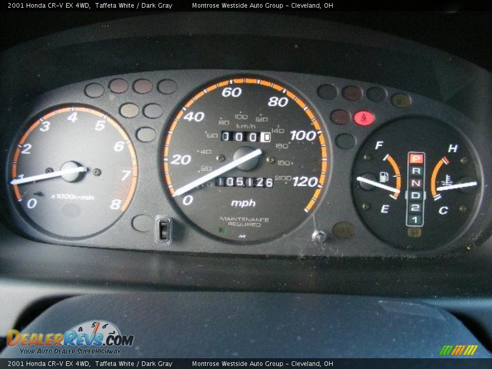 2001 Honda CR-V EX 4WD Taffeta White / Dark Gray Photo #17