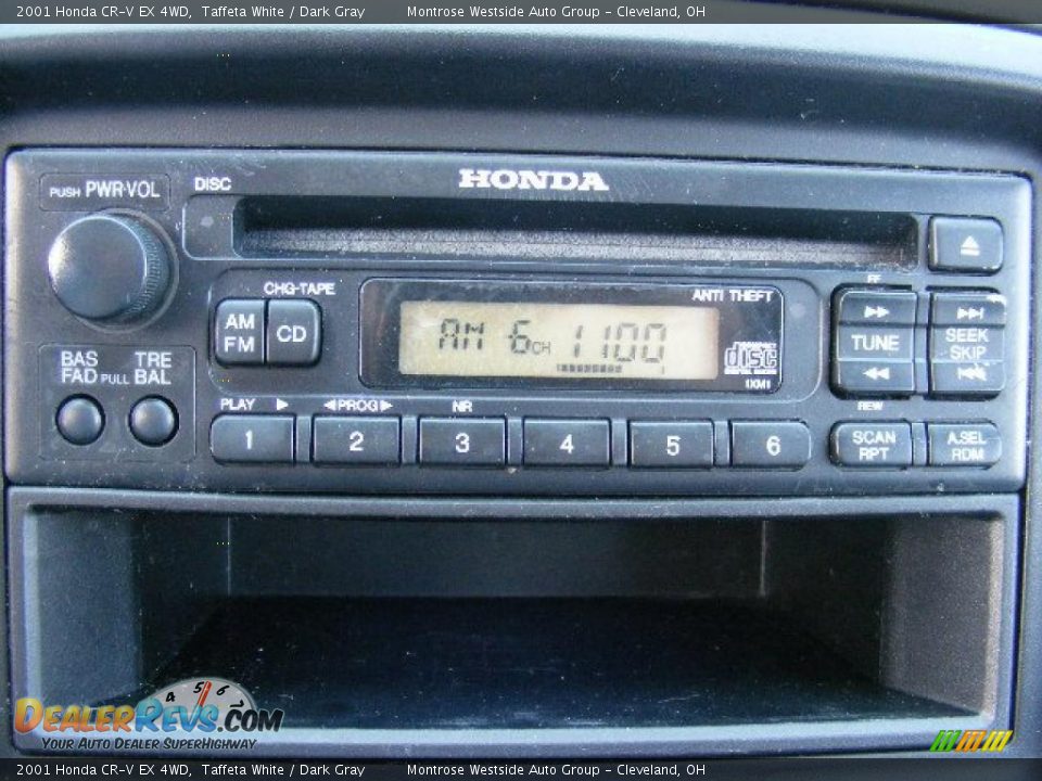 2001 Honda CR-V EX 4WD Taffeta White / Dark Gray Photo #20
