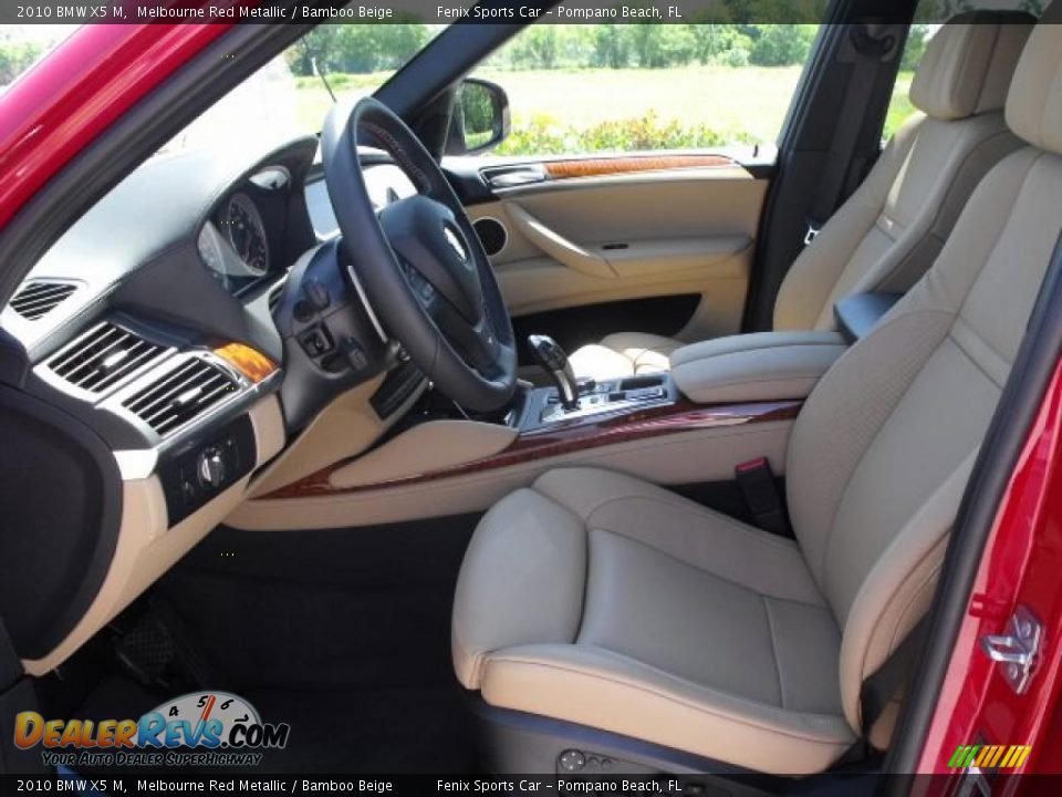 2010 BMW X5 M Melbourne Red Metallic / Bamboo Beige Photo #25