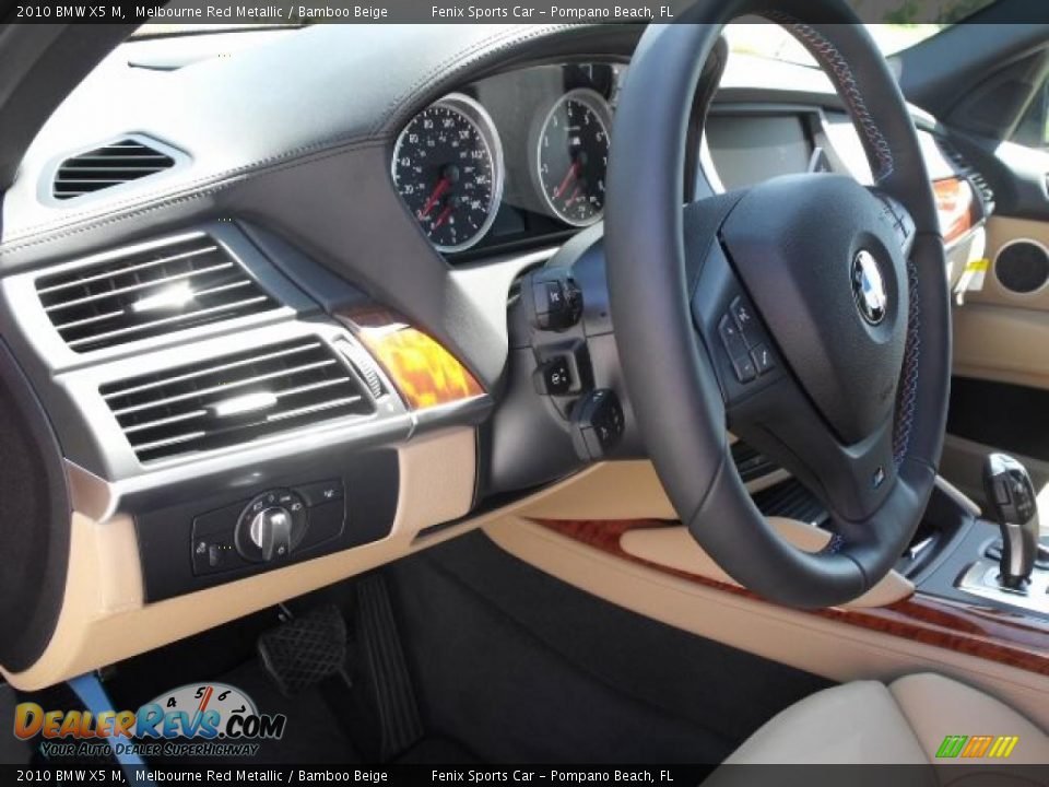 2010 BMW X5 M Melbourne Red Metallic / Bamboo Beige Photo #28