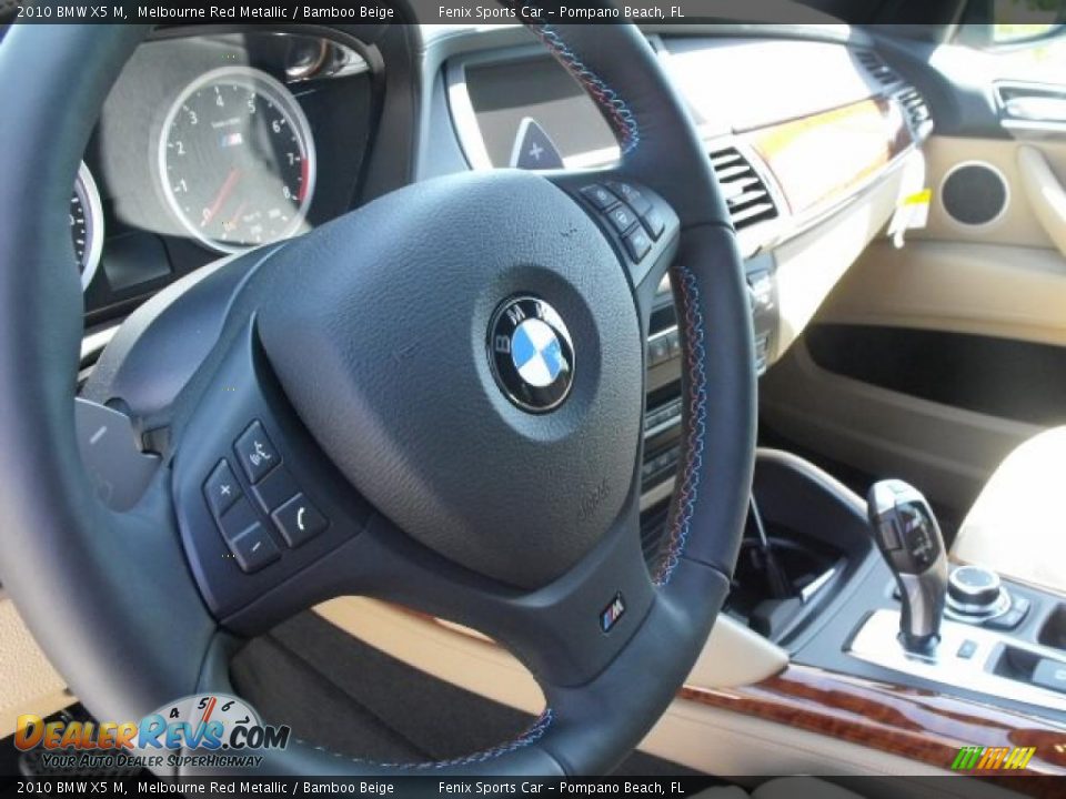 2010 BMW X5 M Melbourne Red Metallic / Bamboo Beige Photo #29