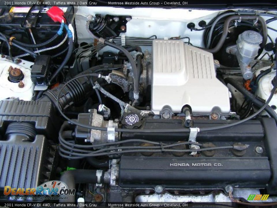2001 Honda CR-V EX 4WD Taffeta White / Dark Gray Photo #28