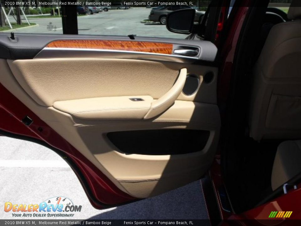 2010 BMW X5 M Melbourne Red Metallic / Bamboo Beige Photo #31