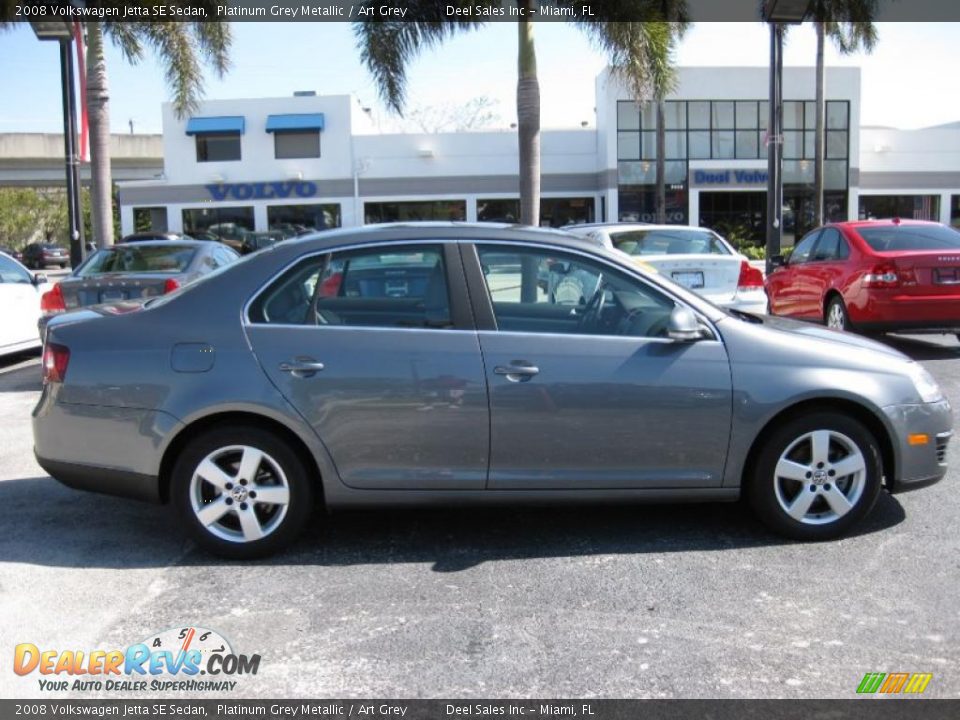 2008 Volkswagen Jetta SE Sedan Platinum Grey Metallic / Art Grey Photo #2