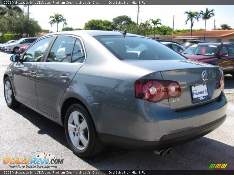 2008 Volkswagen Jetta SE Sedan Platinum Grey Metallic / Art Grey Photo #5